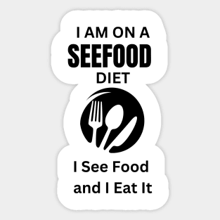 foodies funny slogan Sticker